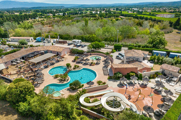 camping vaucluse parc aquatique vue mont ventoux